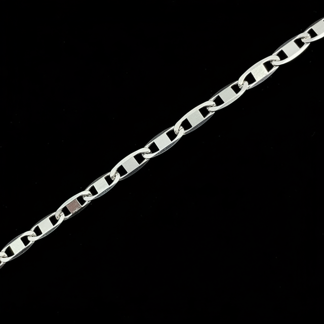 Pulseira Cartier Slim Masculina em Prata 925 4 mm | SVAL