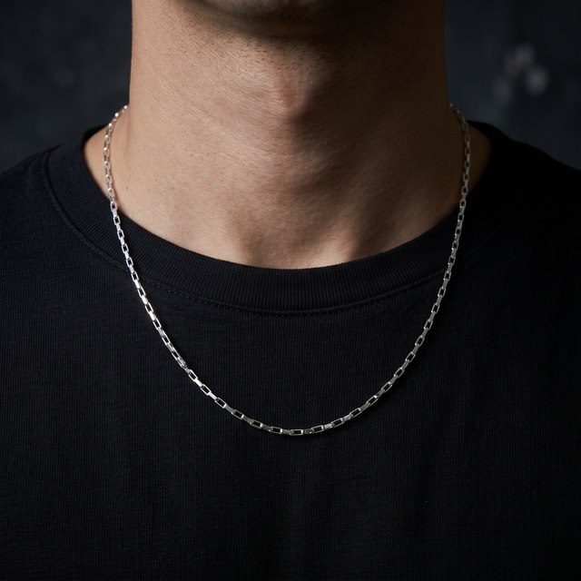 Corrente Cartier Masculina em Prata 925 1 mm | SVAL