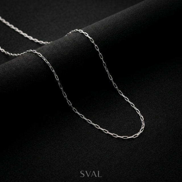 Corrente Cartier Masculina em Prata 925 1 mm | SVAL