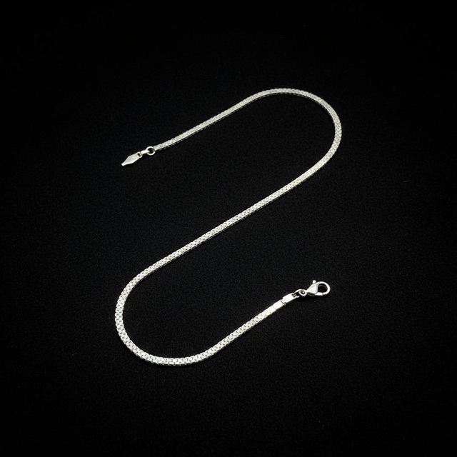 Pulseira Veneziana Slim Masculina em Prata 925 4 mm | SVAL